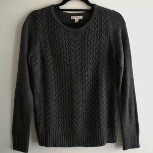 Grey/Gray Knitted Sweater